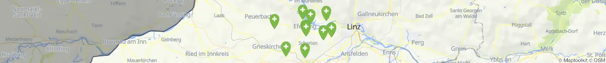 Map view for Pharmacies emergency services nearby Hinzenbach (Eferding, Oberösterreich)